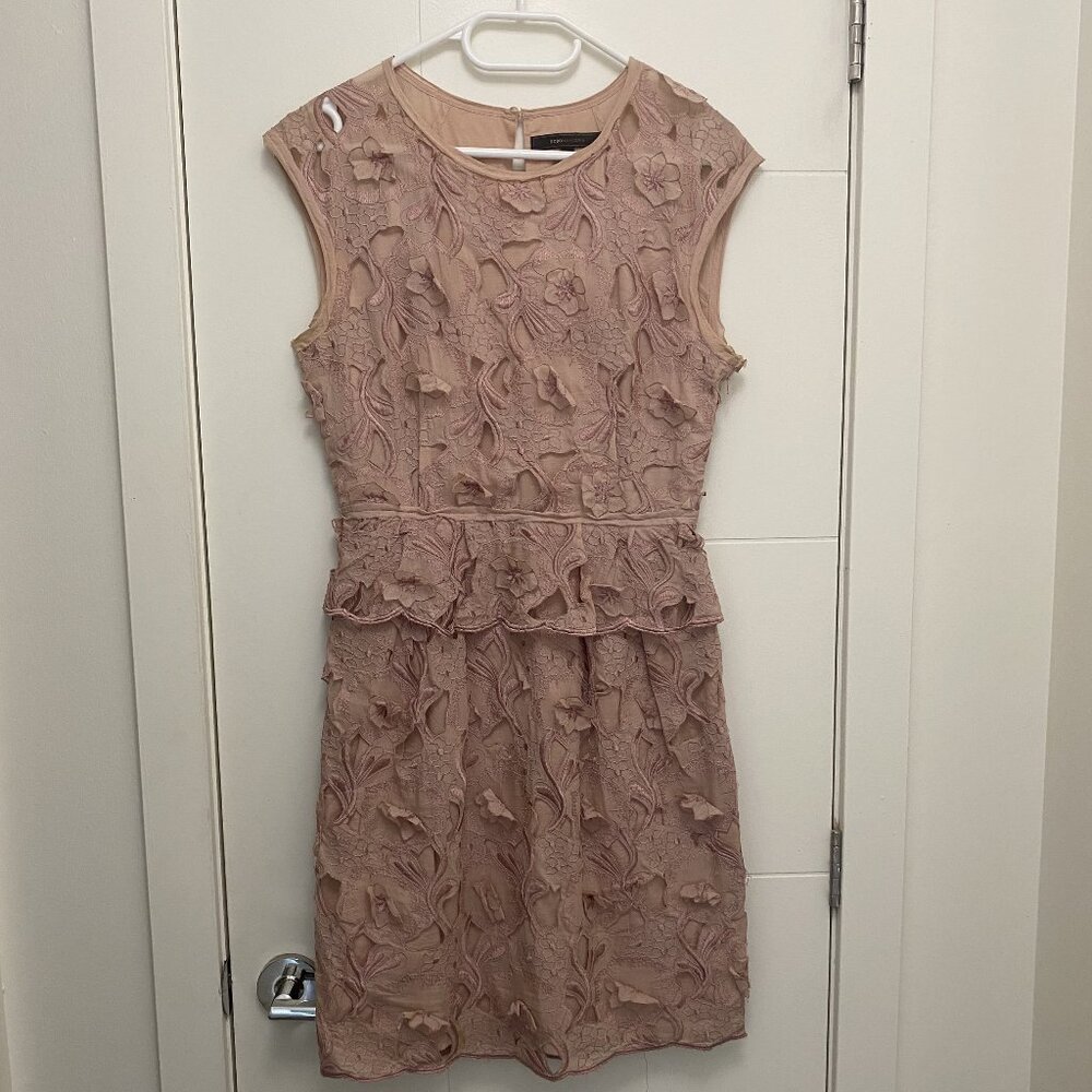 BCBGMaxAzria - Pink Flower Cocktail Dress